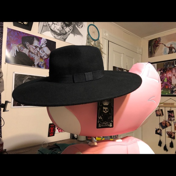 Killstar Accessories - NWT Spooky Killstar Witch Brim Hat Black